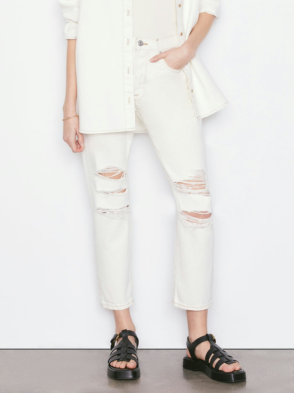 jeans front view
